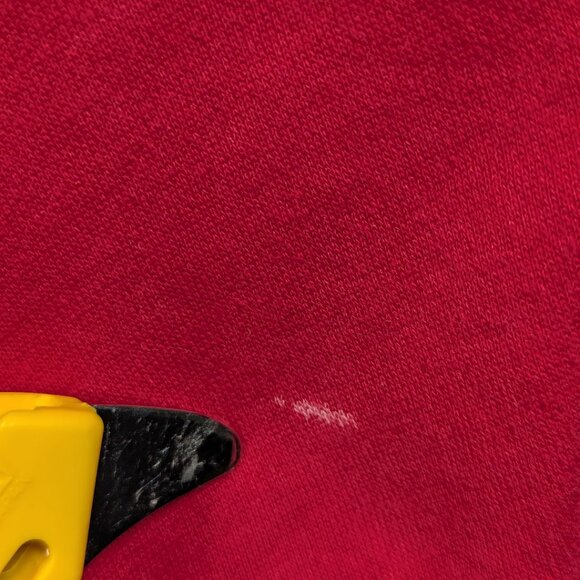 2000s Vintage Umbro England Mens Football Team Red Crewneck Star Distressed S/M - Picture 5 of 10